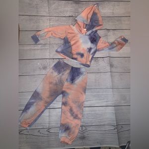 2 Piece Tye Dye Sweat Suit.